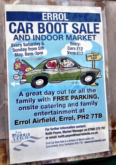Errol car boot sale and indoor market, Fife