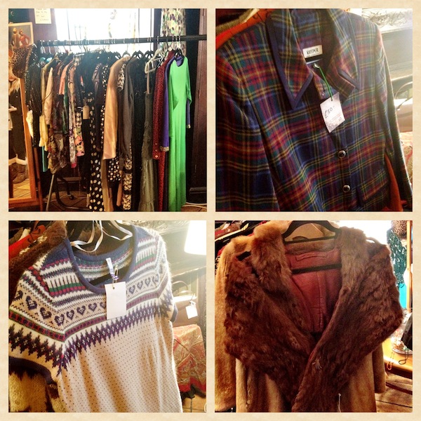 vintage clothing collage