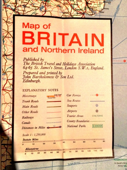Map of Britain and Northern Ireland
